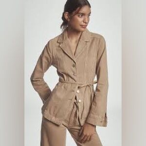 Damson Madder Francie Tie Waist Denim Blazer size 6